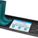 BIRDROCK HOME Rubber Boot Tray | 34 inch Decorative Boot Tray | Waterproof for All Weather Indoor or Outdoor Use | Dog Bowl Tray, 1'2" x 2'10"