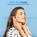GUGTTR Bone Conduction Headphones Open Ear Headphones Bluetooth 5.3 Wireless Headphones with Mic,IPX5 Sweatproof Lightweight Sport Headset for Running Cycling Driving Workouts,with Earplugs
