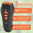 2026 Upgraded Anti Barking Device for Dogs, Ultrasonic Dog Bark Deterrent, Dog Bark Deterrent Devices, Best Anti-Barking Device, 3 Modes & LED Light Portable Indoor & Outdoor, Black