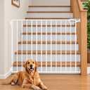 27"-42" Extra Wide Dog Gates for Doorways, 30" H Indoor Pet Gate for Stairs