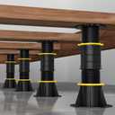 4 Pcs Adjustable Height Bed Support Legs 8.5-13 inch, Bed Frame Center Support Legs for Bed Frame/Bed Center Slat, Bed Support Reinforcement Parts Bed Slats Support Leg Bed Legs Replacement