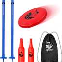 ropoda Outdoor Games - Upgraded Flying Disc Game Set,Pro, Portable Disc Toss Game for Lawn and Beach Games with Thicker Pole (Polish Horseshoes)-Pro
