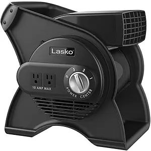 Lasko Pivoting High Velocity Portable Utility Fan - 12" - U12104 - Black