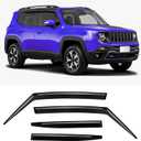 Rain Guard 4-Piece for 2015-2021 Jeep Renegade Windows Visor Shield Shade Smoke 94368
