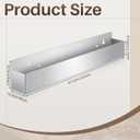 Tanlade 2 Pieces 32 Inch Single Speed Rail Stainless Steel Liquor Bottle Holder Wall Mounted Spray Bottle Rack Drink Rail Shelf for Bars, Silver
