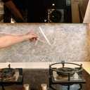 3 x Kitchen Backsplash Wall Protector Transparent Kitchen Oil Proof Sticker Self-Adhesive Film Removable Paper for Cupboard Household 15.7In118In