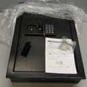 22.05" Tall Wall Safes Between the Studs 16" Centers, Combination Lock in Wall Safe with 2 Removable Shelf, Hidden Safe for Money, Jewelry, Document, Passport (Black)