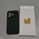 Miracase Magnetic for iPhone 17 Pro Case, Compatible with MagSafe, Integrated Silicone Camera Control Cover, 3.0mm Thicken Shockproof Drop Protection Phone Case for 17 Pro,Dark Green