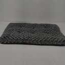 KSIIA Washable Dog Bed Deluxe Plush Dog Crate Beds Comfy Kennel Pad Anti-Slip Pet Sleeping Mat for Large, Jumbo, Medium, Small Dogs Breeds, 35" x 23", Dark Grey