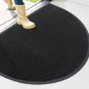OLANLY Half Circle Front Door Mat 40x32, Waterproof Heavy-Duty Doormat