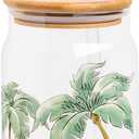Silver Buffalo Disney Lilo and Stitch Relaxing Chilling in Hammock Island Glass Jar Tumbler with Bamboo Lid and Glass Straw, 16 Ounces (Lilo and Stitch Hammock)