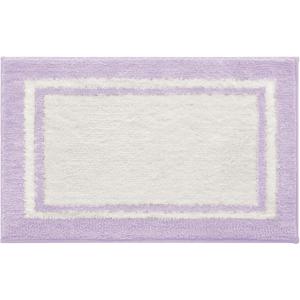 GRANNY SAYS Microfiber Bathroom Rugs Non Slip Washable, Water Absorbent Bathroom Mats for Tub, Soft Bath Mats for Bath Floor & Shower, Bath Rug, 20" x 32", Purple (1'8" x 2'8" (Rectangular))