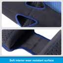 Coodeo Dog Recovery Suit, Cone Alternative - Abrasion Resistant, Waterproof & Washable 2.5mm Thick Sleeves to Prevent Licking, Biting Wounds (Blue, L)
