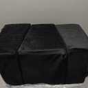 Foot Rest for Under Desk at Work, Adjustable Footrest for Office Chair & Gaming Chair,Ergonomic Footrest Pillow Desk Foot Stool with Washable Cover for Home, Airplane, Travel (Black)