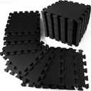 1/2 inch Thick Interlocking Gym Floor Mats (20 Sq Ft), 20 Tiles 12.6X12.6in High Density EVA Foam Gym Flooring for Home Gym, Weightlifting, Kids Play Area, Non-Slip, Free Splicing.