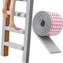 Bunk Bed Ladder Pads, Self-Adhesive Bunk Bed Ladder Cover, Bunk Bed Step Foam Padding, Ladder Step Pads Loft Bed, Soft Extra-Wide Edge Protector, Furniture 6.5 Ft Grey (200cmX8cmX0.8CM)