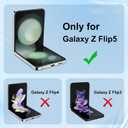 Compatible with Galaxy Z Flip 5 Case with O-Ring Stand Clear Case