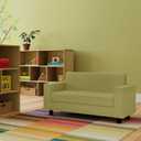 Factory Direct Partners SoftScape Inspired Playtime Classic Reading Sofa, Children's Commercial-Grade Upholstered Furniture for Home, Daycare, Preschool, Library Modern Design - Fern Green, 14473-FG