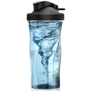 AQUAFIT Protein Shaker Bottle - Shaker Cups For Protein Shakes - Shaker Bottles For Protein Mixes, Protein Shaker Cup Bottle, Workout Shaker Bottle, Protein Shake Bottle, Mixer Bottle (Clear-Black)