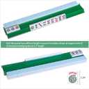 TIASUSAN Mahjong Racks with Pushers(4 PCS, Green) for 166 American Mahjong Tiles, Mahjong All-in-one Tile Rack with Pusher Combo, Mah-jongg Accessories