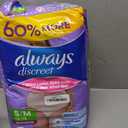 Always Discreet Adult Diapers for Women, Incontinence Underwear, Postpartum Essentials, Disposable Briefs, Max Absorbency, Bladder Leak Protection, Small/Medium, 32ct