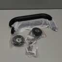 Shower Grab Bar, 2 Pack 12 Inch White Bathroom Grab Bar, 1.25" Diameter 304 Stainless Steel Anti-Slip Grab Bars for Bathtubs and Showers, Handicap Shower Grab Bar for Seniors Elderly, Black