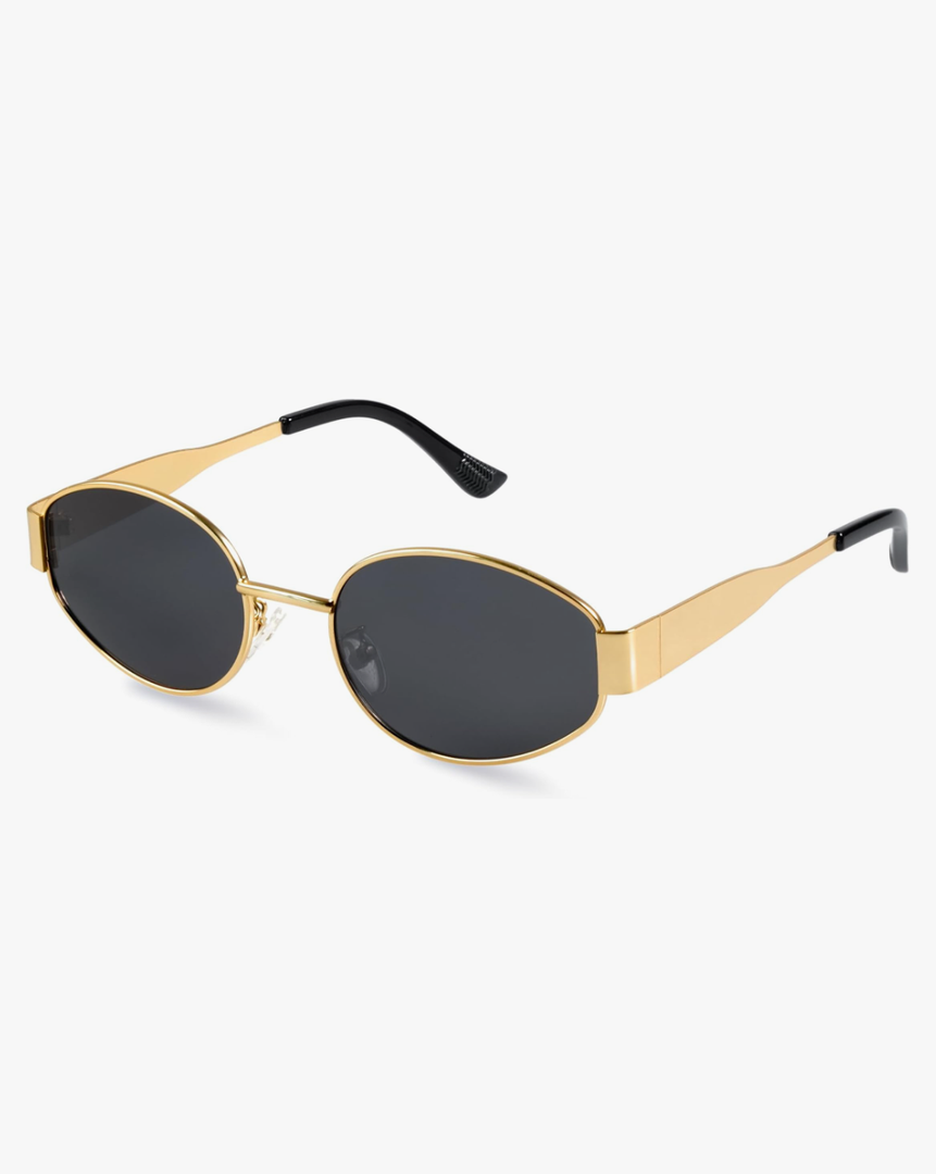 livho 2025 Trendy Oval Sunglasses - Stylish Polarized Shades for Everyday - Retro Metal Frames