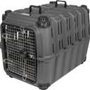 Mammoth Guardian Dog Kennel 36" Heavy Duty Travel & Outdoor Crate for Puppies, Small, Medium & Large Dogs, Secure 3 Bolt Lock, Adventure Ready for Hunting, Camping & Offroad Gunmetal Gray