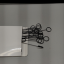 Hotop 30 Pcs Floral Card Holder Pick Metal Wire Flower Place Card Stick 13.4 in Picture Photo Memo Holder Round Floral Gift Stick Clip for Centerpiece Table Wedding Baby Shower Party Favor (Black)