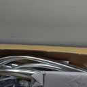 Bimini Tops for Boats, 3 Bow/4 Bow Bimini Tops, 900D Marine Grade Canvas Boat Canopy with Aluminum Alloy Frame, Waterproof UV-Resistant, Includes 4 Straps 2 Rear Support Poles