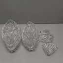 Goaste 8 Pack Banana Split Bowls Set, 6 OZ Glass Ice Cream Sundae Dishes, Leaf Shaped Clear Dessert Serving Plates, Transparent Banana Split Boats for Fruit, Yogurt, Brownies, Snack, Dishwasher Safe