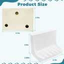 White Vintage Wall-Mounted Ceramic Soap Dish for Shower Wall Retro Ceramic Soap Holder Porcelain Soap Tray for Home Bathtub Bathroom Shower Accessories