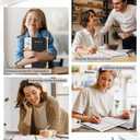 2026 Planner, Weekly and Monthly Calendar Planner from January 2026 - December 2026, 8.5" x 11" Hardcover Leather Hourly Appointment Book with Tabs, Spiral Daily Planners for College School Work Home, Black (A4)