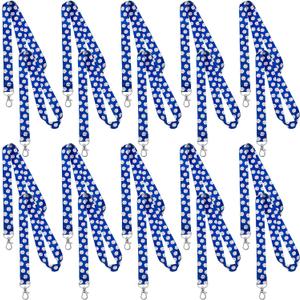 Yinder 20 Pcs Lanyards Bulk Baseball Lanyard Keychains ID Wallet Badge Key Holder Neck Gifts for Sport Team