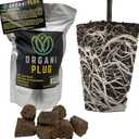 VPS OrganiPlug Hydroponic Seed Starter Plugs, 50 Pack, Rapid Root Planting Pods for Seedling, Clone, Cutting, Promotes Plant, Flower, Vegetable Growth w/Organic Soil Ingredients, Fits Standard Tray