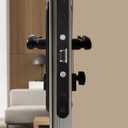 2 x 2 Point Bolt Mortise Lock Body Replacement Parts Fit Pella Storm Door Handleset, Matte Black