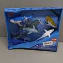 Wild Republic Shark Moveable Action Playset, Aquatic Animals, Kids Gifts, Sea Creatures, 5-Pieces
