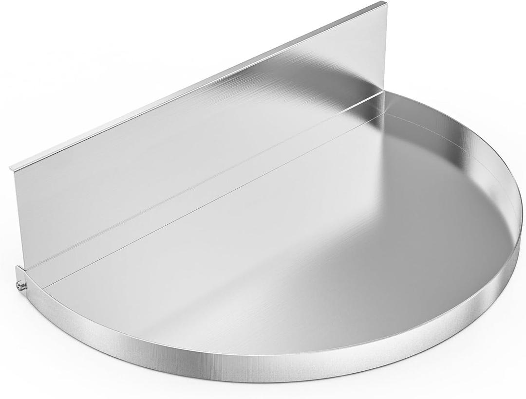 onlyfire Stainless Steel Drip Pan & Water Reservoir for Weber 22" Kettle Grills - Heavy Duty Grease Tray for Indirect Grilling, Two-Zone Cooking & Low and Slow BBQ
