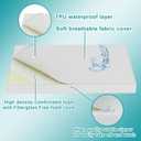5"x52"x27.5" Premium Toddler Mattress, Water-Resistant and Removable Machine Washable Outer Cover, CertiPUR-US Certified Medium Firm Foam
