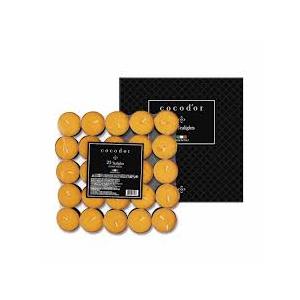 COCODOR Scented Tealight Candles/Honey Peach / 25 Pack / 4-5 Hour Extended Burn Time/Made in Italy, Cotton Wick, Scented Home Deco, Fragrance, Mother's day