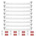 PATIKIL 150mm (5.91") Universal Light Fixture Mounting Bracket Kit, 4 Set Light Crossbar Ceiling Light Plate with Screw for Wall Light Ceiling Light Pendant Chandelier