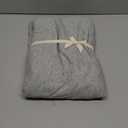 PURE ERA Jersey Knit Cotton Fitted Bottom Sheet ONLY (No Flat Sheet or Pillow Shams) - Ultra Soft Comfy Breathable Comfortable - Heather Grey Queen