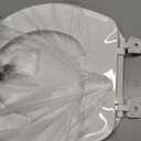 BEMIS 75 Commercial Open Front Plastic Toilet Seat, Heavy Duty Industrial Seat with Lid, Round, White