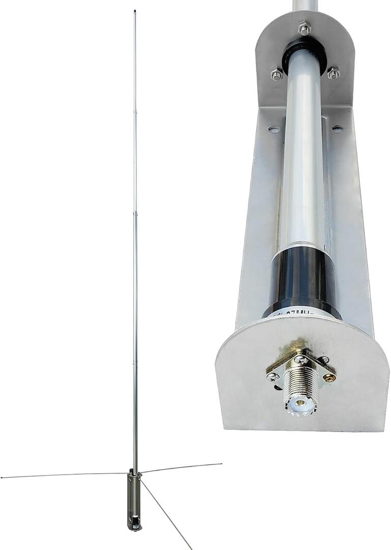 27Mhz ​​CB Radio Antenna (18.5ft) - 150W Heavy Duty Base Station Antenna for 10 & 11 Meters (26-28 MHz) - 3.5 dBi Gain to Enhance Signal Reception and Transmission Range​