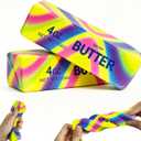 2PCS Butter Squishy Stress Toy, Realistic Butter Stick Fidget, Slow Rising Soft Squeeze Toy for Adults Stress Relief & Anxiety Relief, Sensory Desk Toy & Gift for Office Home (Dazzling Colors)