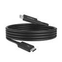 Belkin Thunderbolt 4 Cable (2M, 6.6ft Power Cable), USB-C to USB-C Cable w/ 100W Power Delivery, USB 4 Compliant, Compatible with Thunderbolt 3, MacBook Pro, eCPU, & More - Intel Thunderbolt Certified