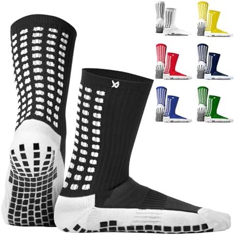 Lux Dual Grip Socks - Soccer Grip Socks for Men and Women. GripArray Performance & Comfort