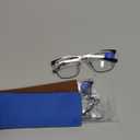 OLOMEE Blue Light Blocking Reading Glasses for Mens Full Metal Square Readers Lightweight Cheaters Reading Glasses 3 Pack 0.75