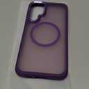 Rayboen for Magnetic Samsung Galaxy S23 Plus Case, [Compatible with Magsafe] [Metal Camera Lens] [Anti-Slip Silicone Edge] Frosted Skin-Feel Durable Phone Cover for Samsung S23+ Plus, Matte Purple
