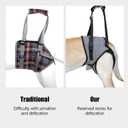 Dotoner Dog Sling for Large Dogs Hind Leg Support to Help Rehabilitate the Hind Limbs of Elderly Dogs with Weak Hind Legs Disabilities and Injuries Dog Harness Helps Arthritis ACL RecoveryXL,Grey